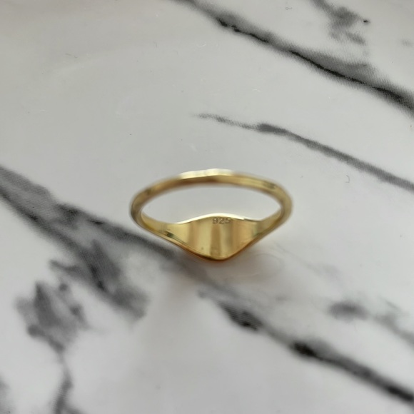 C initial silver/gold filled ring size 7.5 - Picture 3 of 3